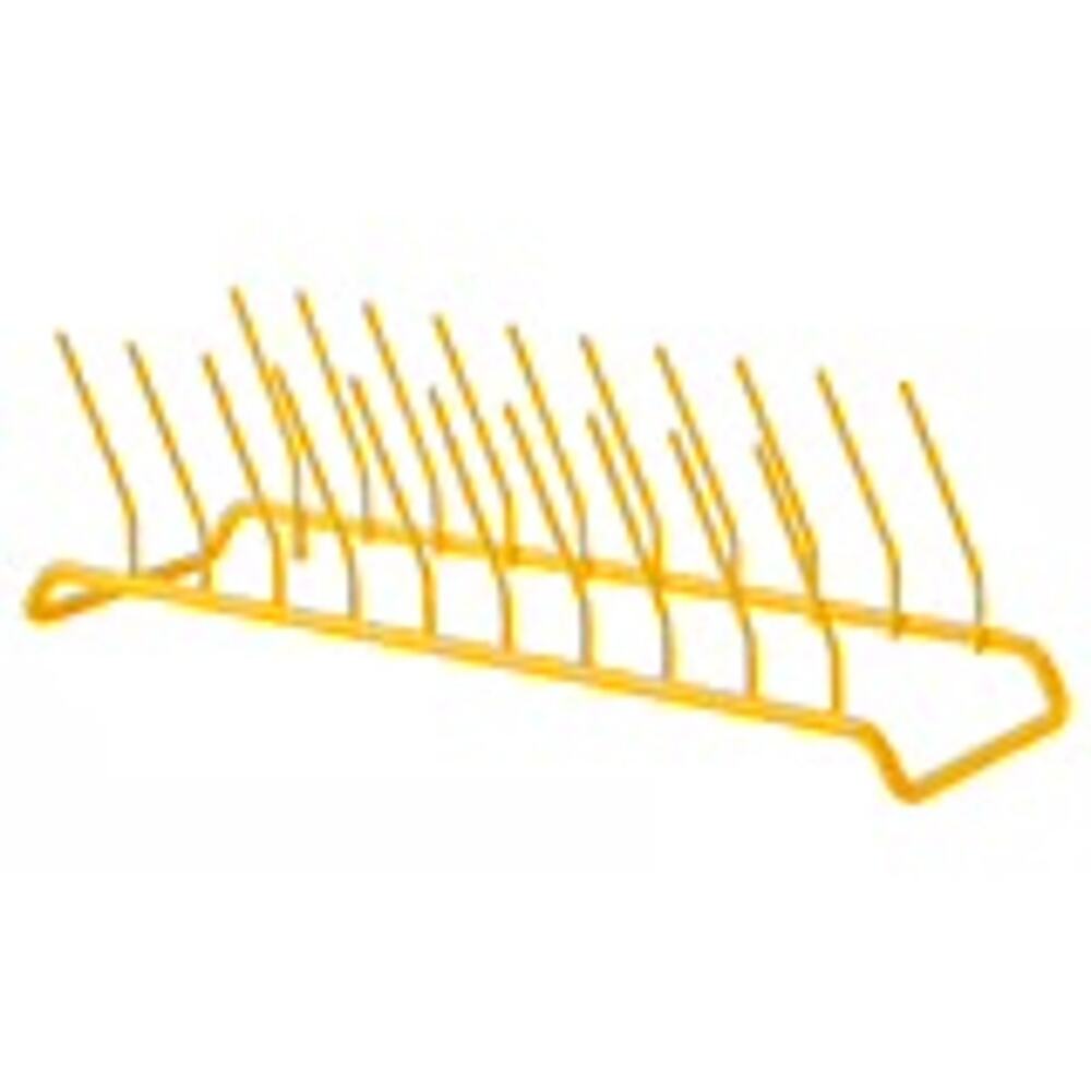 IKEA RINNIG Yellow Steel Plate Holder Organizer Stores Nine Plates